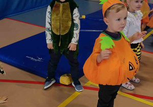 Dzieci przebrane za dynie