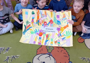 Plakat z napisem Dzień Praw Dziecka