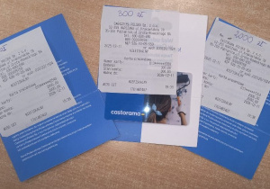 zdjęcie bonów podarunkowych do sklepu Castorama