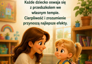 grafika z napisem daj dziecku czas