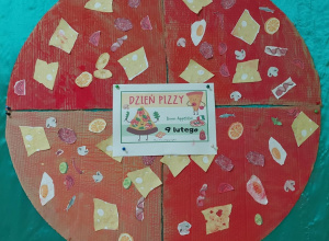 Praca plastyczna "Pizza" w wykonaniu dzieci